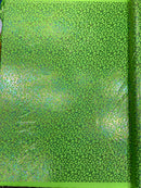 Leopard oil spill metallic print on a stretch nylon spandex tricot/milliskin -sold by the yard.