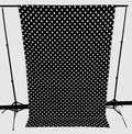 58" Wide x 120" High, Poly Cotton Polka Dot Decorative Backdrop Drape Curtain Divider, 1 Panel