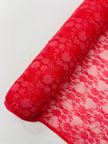 FLORAL NYLON STRETCH LACE (by the yard)