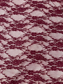 FLORAL NYLON STRETCH LACE (by the yard)