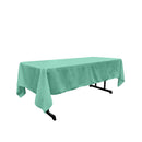 60" X 120" Rectangular Polyester Poplin Tablecloth