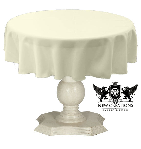 TABLECLOTH DULL BRIDAL SATIN (51" Round)