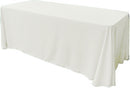 86" X 108" Rectangular Seamless Polyester Poplin Tablecloth, for Party/Wedding Tablecloth
