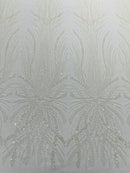 Palm Beaded Damask Design Fabric, by The Yard. (Copy)