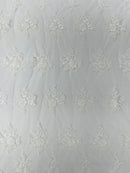 CORDED LACE 3D FLORAL (by the yard)