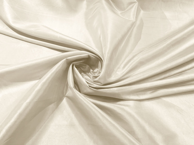 Ivory Solid Taffeta Fabric/ Taffeta Fabric By the Yard/ Apparel, Costume, Dress, Cosplay, Wedding.