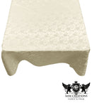SQUARE TABLECLOTH ROSES JACQUARD SATIN (36" Inches x 36" Inches)