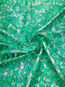 SWORD SEQUIN MESH FABRIC (By The Yard)