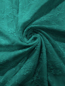 FLORAL NYLON STRETCH LACE (by the yard)