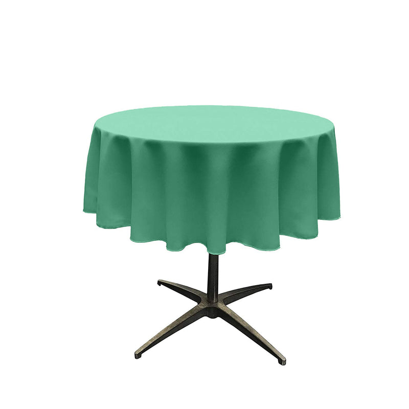 Jade Round Polyester Poplin Seamless Tablecloth - Wedding Decoration Tablecloth