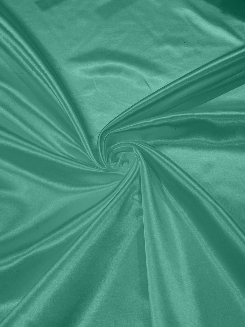 Jade - Heavy Shiny Bridal Satin Fabric for Wedding Dress, 60"inches Wide SoldByTheYard.