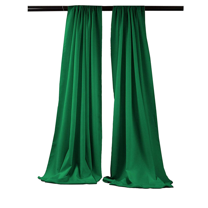 Backdrop Drape Curtain 5 Feet Wide x 8 Feet High, Polyester Poplin SEAMLESS 1 SETS.