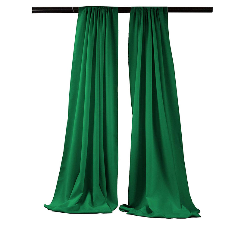 Backdrop Drape Curtain 5 Feet Wide x 6 Feet High, Polyester Poplin SEAMLESS 1 SETS.