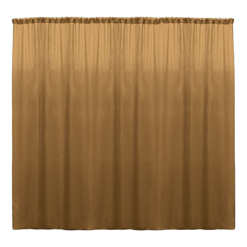 Backdrop Drape Curtain 10 Feet Wide x 20 Feet High, Polyester Poplin SEAMLESS 1 Panel.