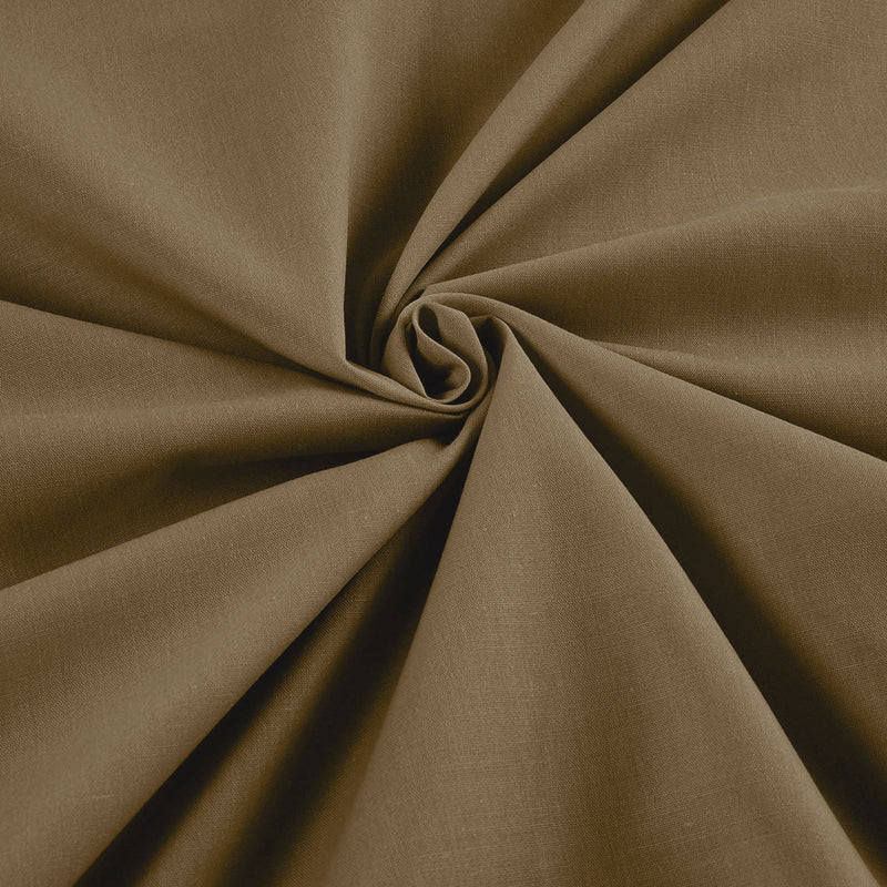 Khaki Solid Poly Cotton Fabric - Sold By The Yard 58"/60" Width DIY Clothing Accessories Table Runner.