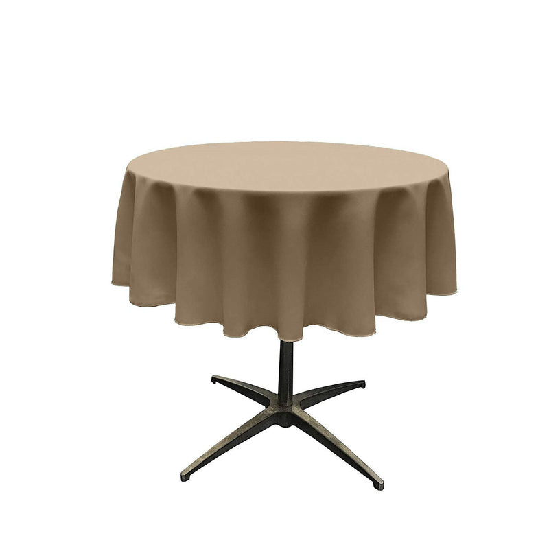 48" ROUND POLY POPLIN SEAMLESS TABLECLOTH