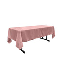 60" X 84" Rectangular Polyester Poplin Tablecloth
