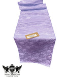 Jacquard Satin Roses Runner, Party Supply / Wedding / Decoration (14" Wide x 72" Long).