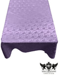 Rectangular Tablecloth Roses Jacquard Satin Overlay for Small Coffee Table Seamless. (60 Inches x 120 Inches)