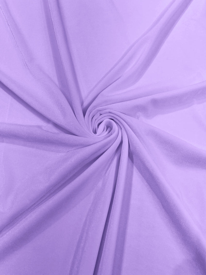 Lavender Solid Stretch Velvet Fabric  58/59" Wide 90% Polyester/10% Spandex By The Yard.