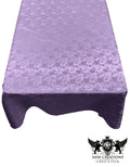 Rectangular Tablecloth Roses Jacquard Satin Overlay for Small Coffee Table Seamless. (60 Inches x 90 Inches)