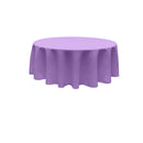 84" ROUND POLY POPLIN SEAMLESS TABLECLOTH