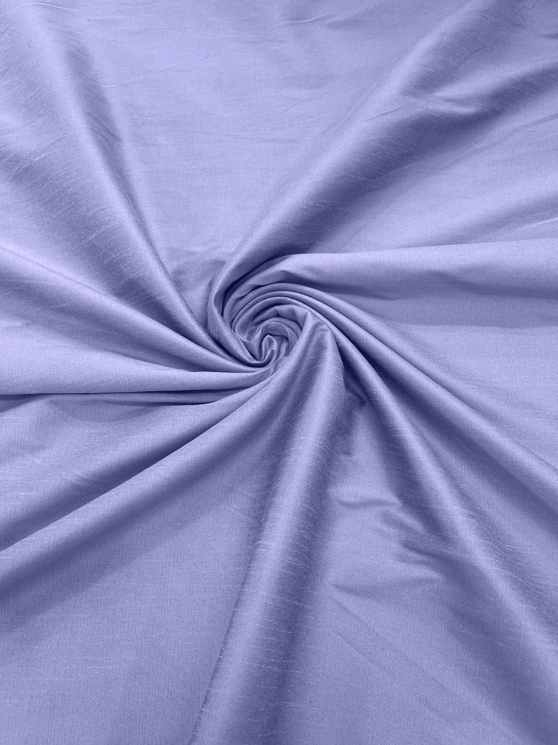 Lavender - Polyester Dupioni Faux Silk Fabric/ 55” Wide/Wedding Fabric/Home Decor.