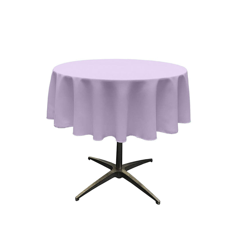 Lavender Round Polyester Poplin Seamless Tablecloth - Wedding Decoration Tablecloth