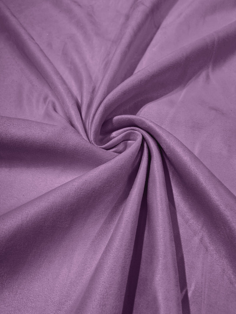Lavender Faux Suede Polyester Fabric | Microsuede | 58" Wide.