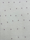 Pearl Glitter Studded Mesh, 2-Way Stretch Shimmer Mesh Fabric, Sold by the yard.