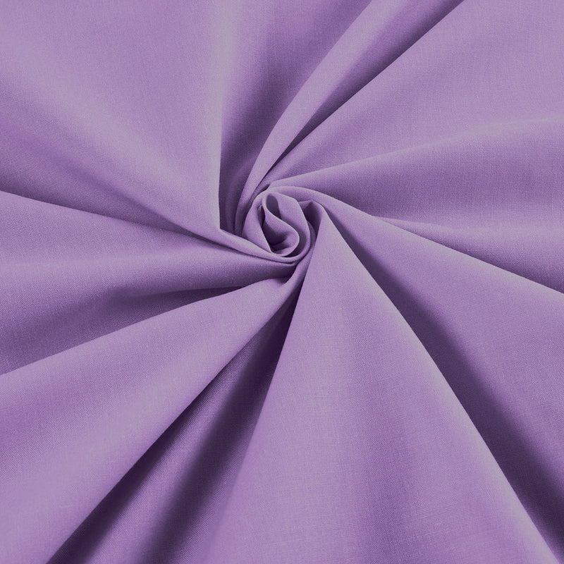 Lavender Solid Poly Cotton Fabric - Sold By The Yard 58"/60" Width DIY Clothing Accessories Table Runner.