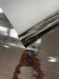 Chrome Mirror Reflective Vinyl/Crafting Apparel Upholstery Vinyl Fabric 54" Wide