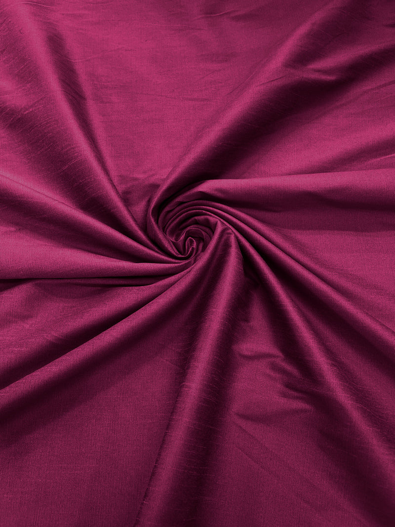 Light Magenta - Polyester Dupioni Faux Silk Fabric/ 55” Wide/Wedding Fabric/Home Decor.