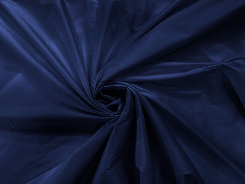 Light Navy Blue - 100% Polyester Imitation Silk Taffeta Fabric 55" Wide/Costume/Dress/Cosplay/Wedding.