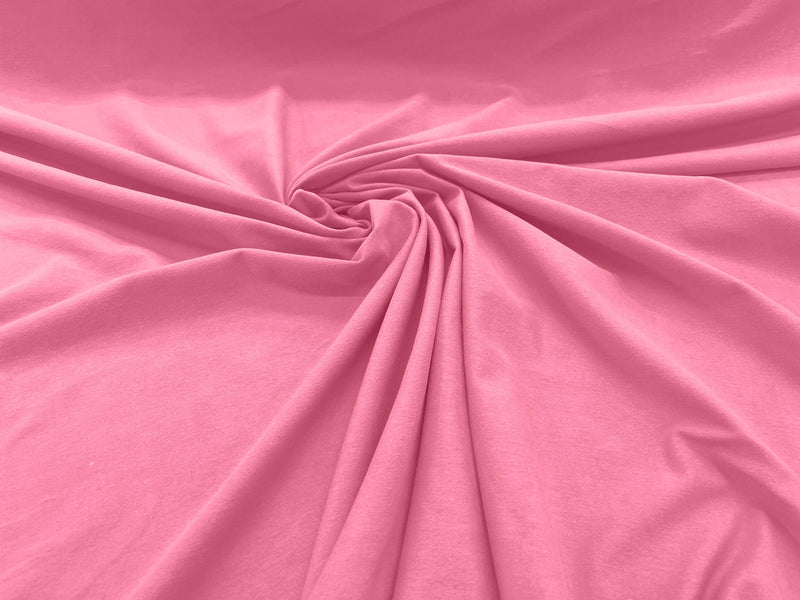 Light Pink Cotton Jersey Spandex Knit Blend 95% Cotton 5 percent Spandex/58" Wide/Costume