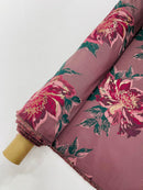 Multi Floral Color Jacquard Satin, Sold by The Yard.