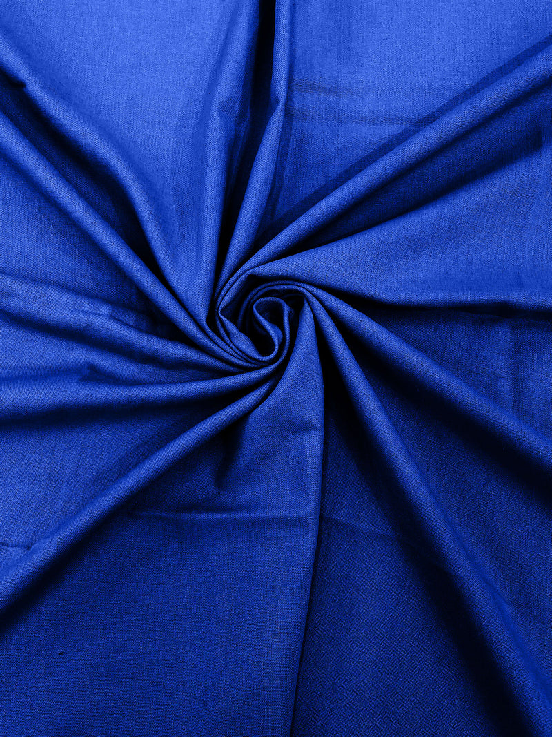 Light Royal Blue - Medium Weight Natural Linen Fabric/50 " Wide/Clothing