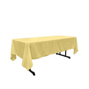 60" X 84" Rectangular Polyester Poplin Tablecloth