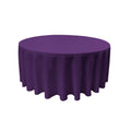 132" Round Polyester Poplin With Seams Tablecloth - Wedding Decoration Tablecloth