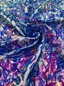 SWORD SEQUIN MESH FABRIC (By The Yard)