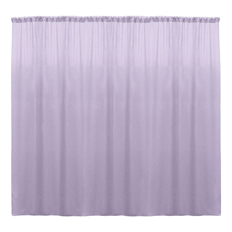 Backdrop Drape Curtain 10 Feet Wide x 9 Feet High, Polyester Poplin SEAMLESS 1 Panel.