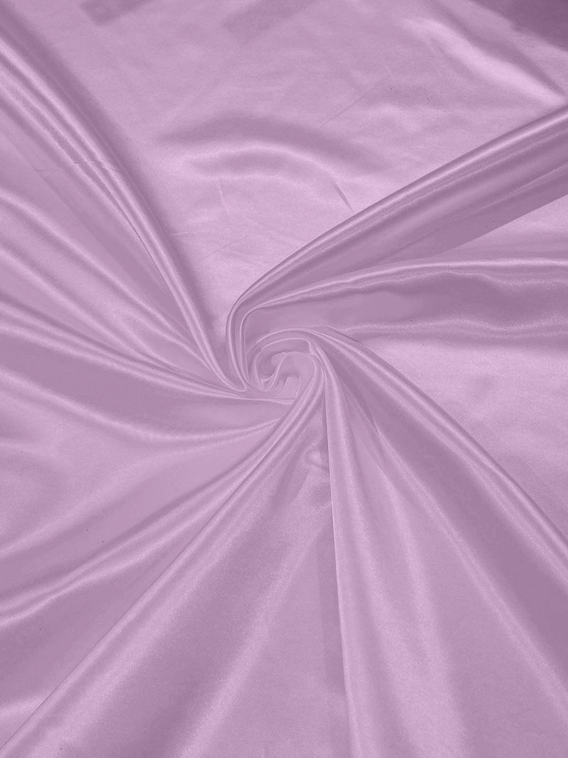 Lilac - Heavy Shiny Bridal Satin Fabric for Wedding Dress, 60"inches Wide SoldByTheYard.