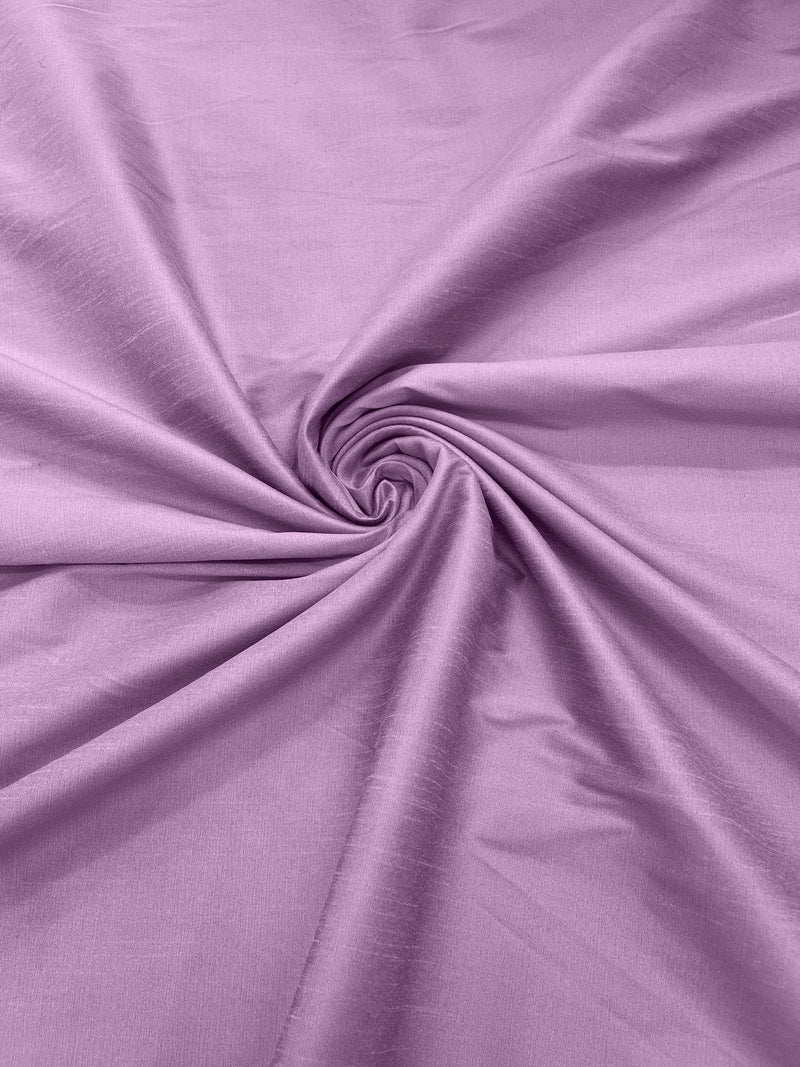 Lilac -Polyester Dupioni Faux Silk Fabric/ 55” Wide/Wedding Fabric/Home Decor.