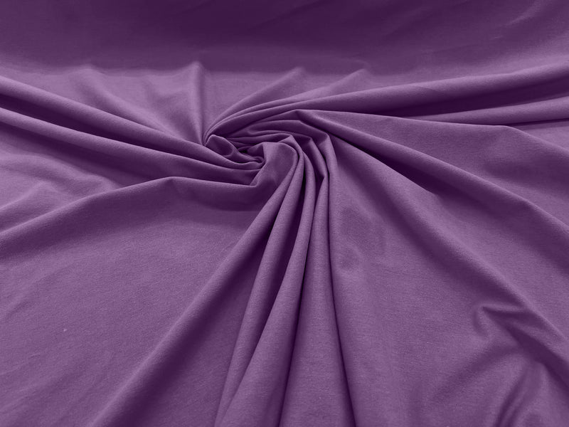 Lilac Cotton Jersey Spandex Knit Blend 95% Cotton 5 percent Spandex/58" Wide/Costume