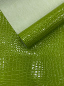 Shiny Alligator 3D Embossed Vinyl Fabric, 54" Wide Upholstery Crafting Accessories Applications