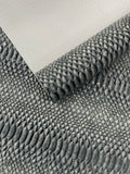 Cobra Snake Shiny Vinyl 3D Embossed Fabric / 2 Tone Cobra Snake Vinyl Leather 54" Wide
