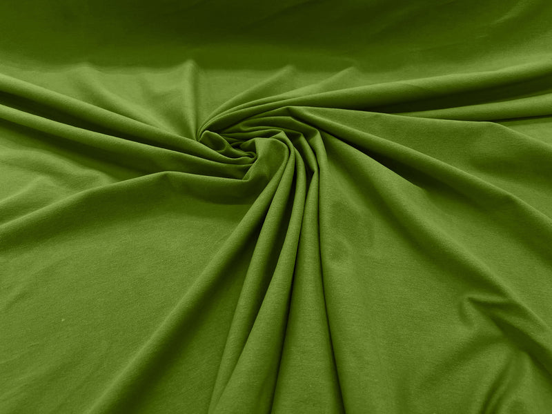 Lime Green Cotton Jersey Spandex Knit Blend 95% Cotton 5 percent Spandex/58" Wide/Costume