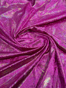 ILLUSION FOIL SNAKE STRETCH VELVET FABRIC (by the yard)