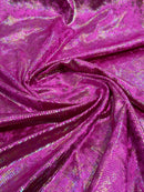ILLUSION FOIL SNAKE STRETCH VELVET FABRIC (by the yard)
