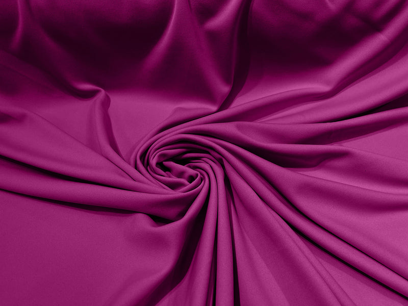 Magenta Stretch Double Knit Scuba Fabric Wrinkle Free/ 58" Wide 100%Polyester ByTheYard.